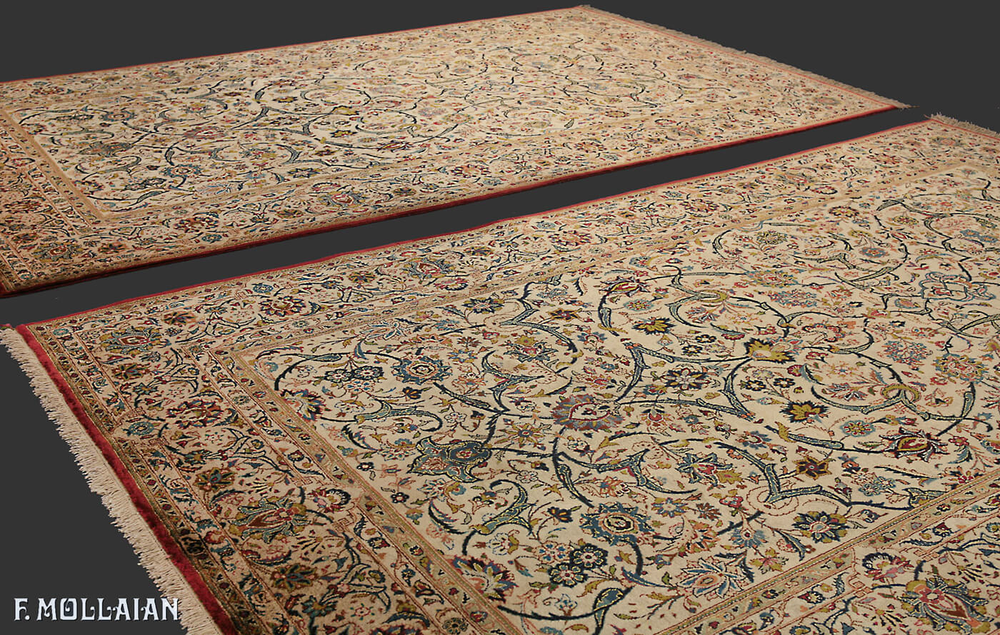 Ein Paar Teppich Antigua Kashan Seide „Forutan“ n°:51755568